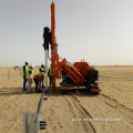 Solar Pile Driver With GPS System Solar Piling